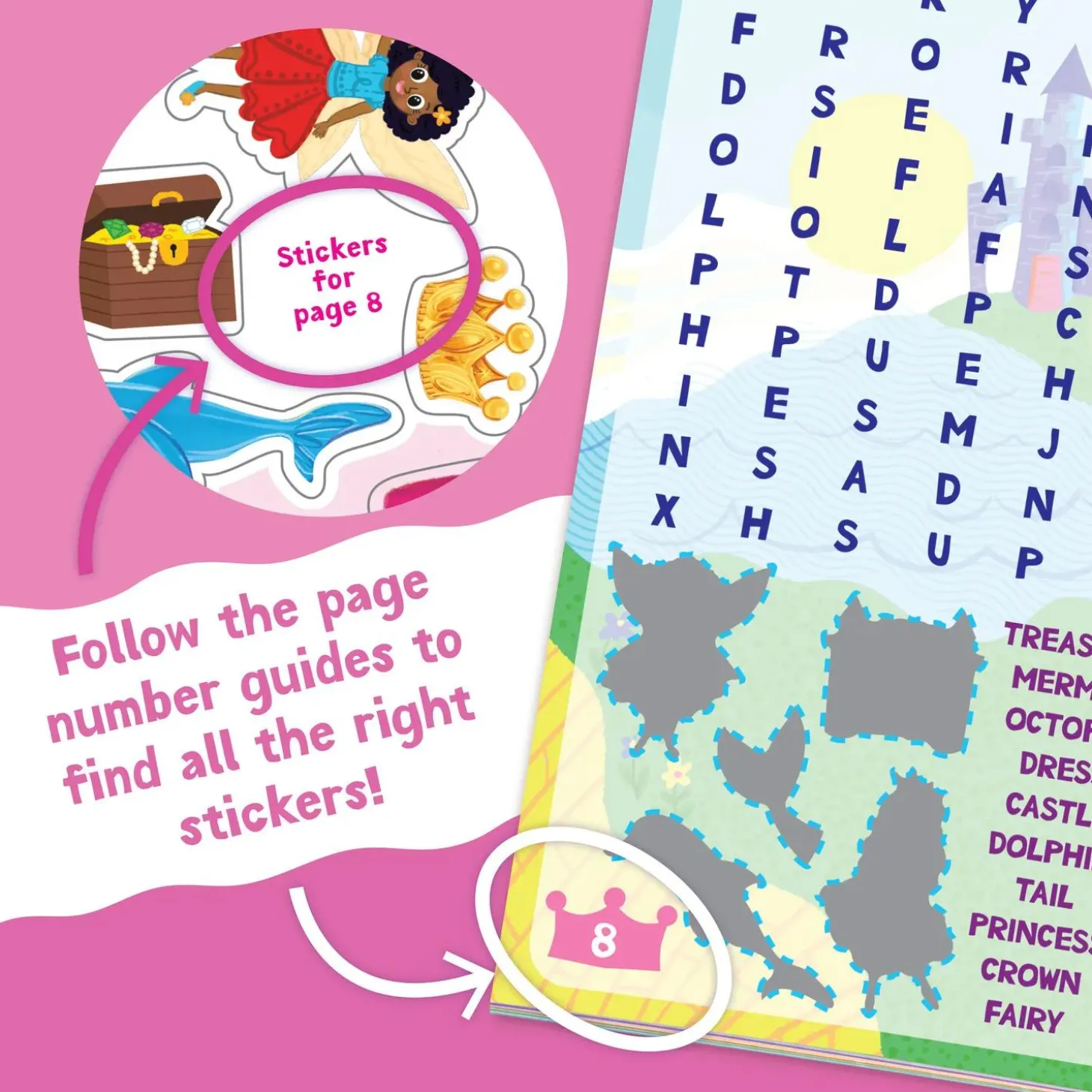 Mermaid, Princess & Fairy Friends Sticker Activity Book