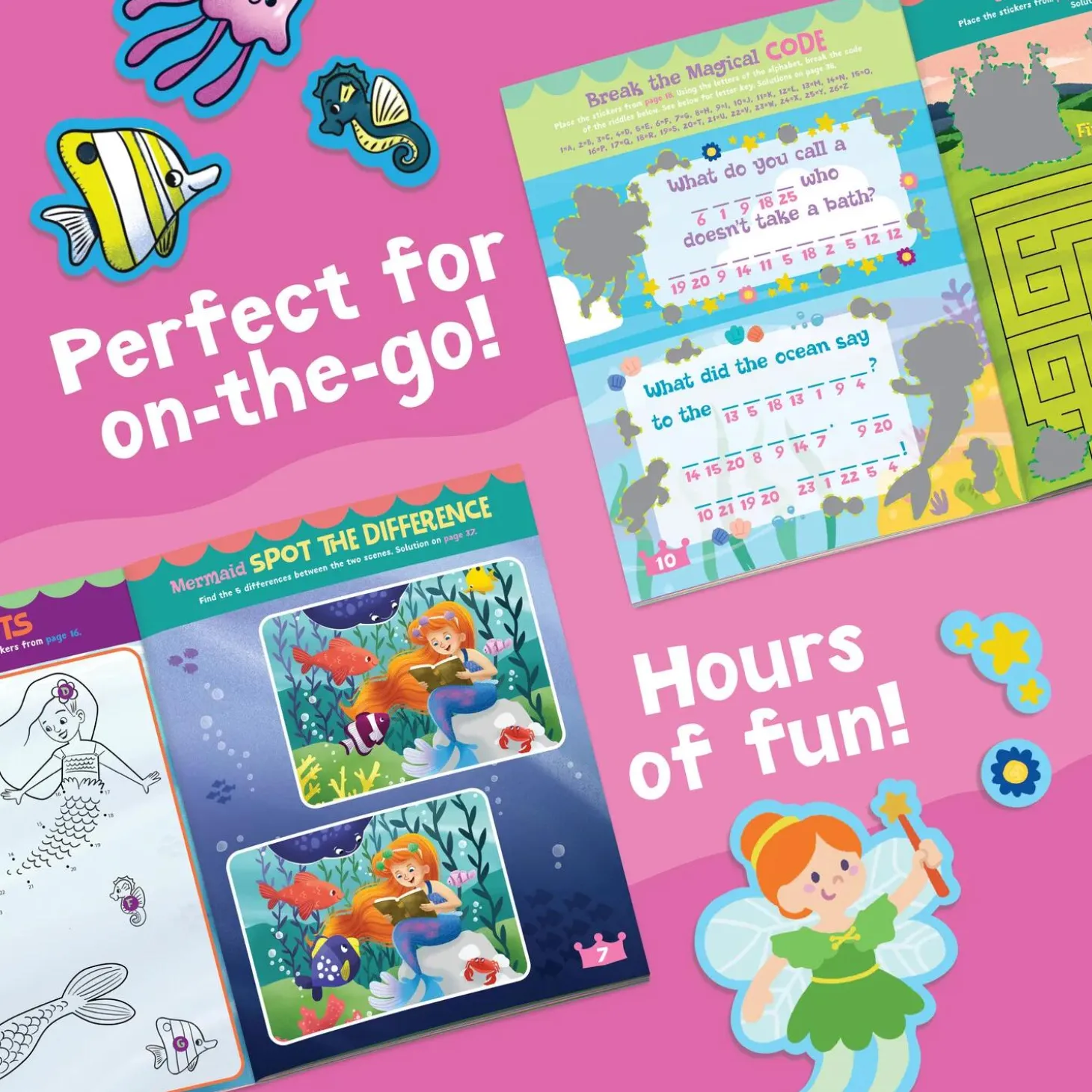 Mermaid, Princess & Fairy Friends Sticker Activity Book