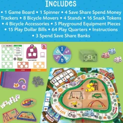 Money Bunch: Save, Spend, Share Peaceable Kingdom Cooperative Board Game
