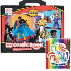 My Comic Book Book and Make No Mistake Erasable Markers: Set of 2