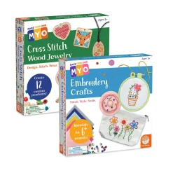 MYO Cross-Stitch and Embroidery Set of 2