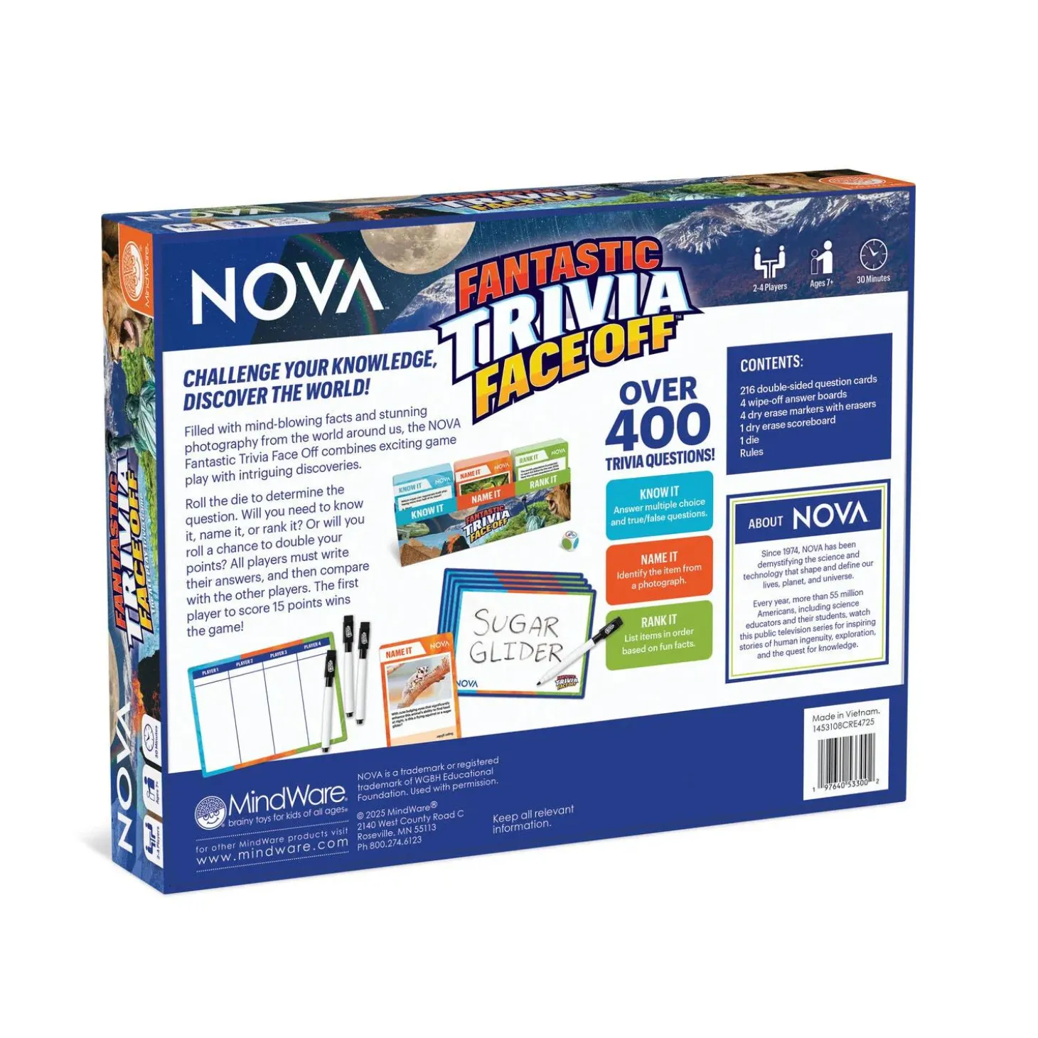 NOVA Fantastic Trivia Face Off by MindWare