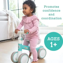 Oh So Fun! Balance and Scoot Balance Bike for Toddlers, Adjustable Ride On Training Bike