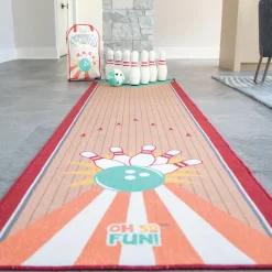 Oh So Fun! Deluxe Bowling Pins, Ball & Rug Set