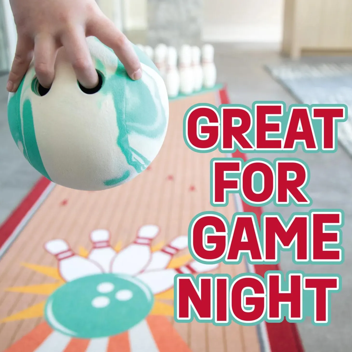 Oh So Fun! Deluxe Bowling Pins, Ball & Rug Set