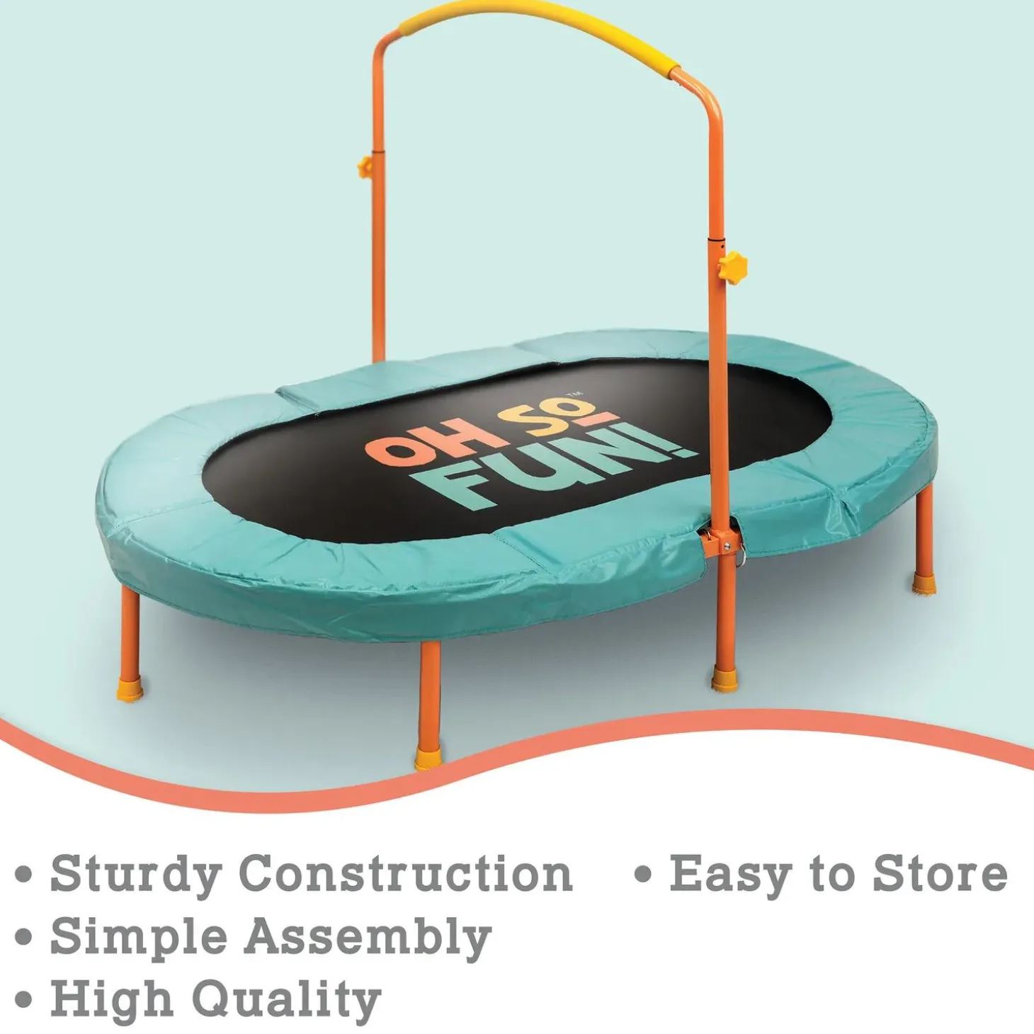 Oh So Fun! Indoor Double Trampoline for Kids