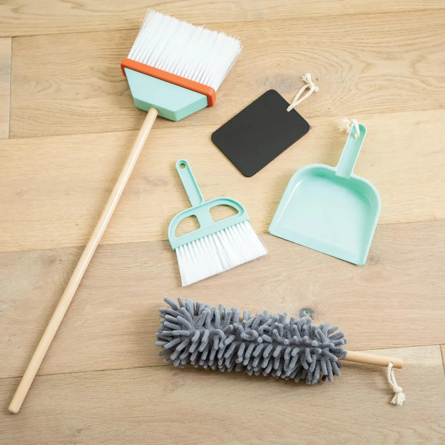 Oh So Fun! Pretend Play Cleaning Cart Wooden Kids Cleaning Set