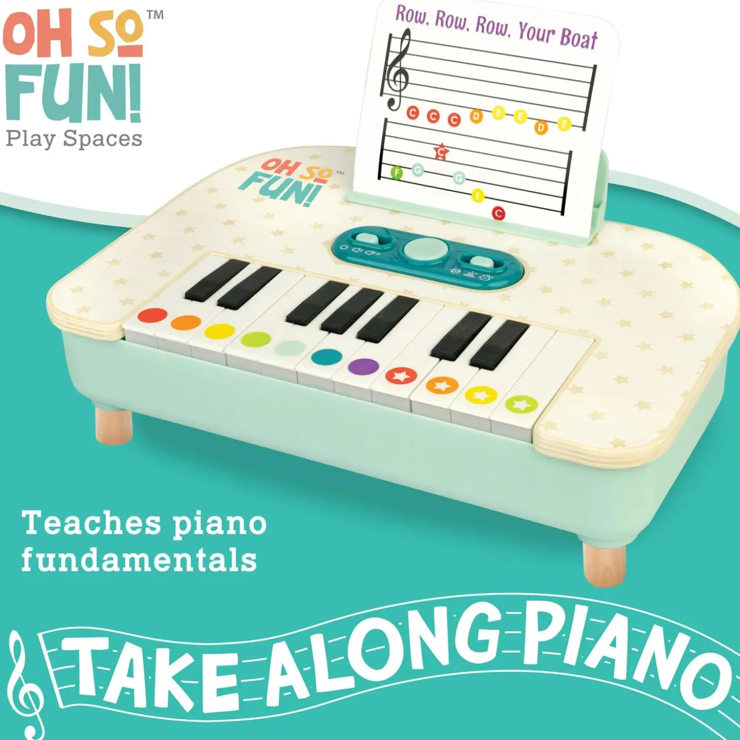 Oh So Fun! Take-Along Toddler Piano Toy