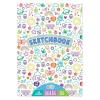 OOLY Colorful Doodles Sketchbook Art Pad, 60 Tear-Out Pages