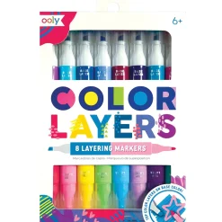 Ooly Color Layers Double Ended Layering Markers – Set of 8