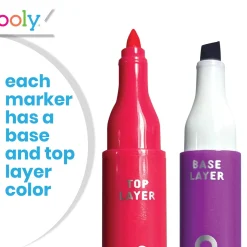 Ooly Color Layers Double Ended Layering Markers – Set of 8