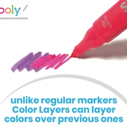 Ooly Color Layers Double Ended Layering Markers – Set of 8