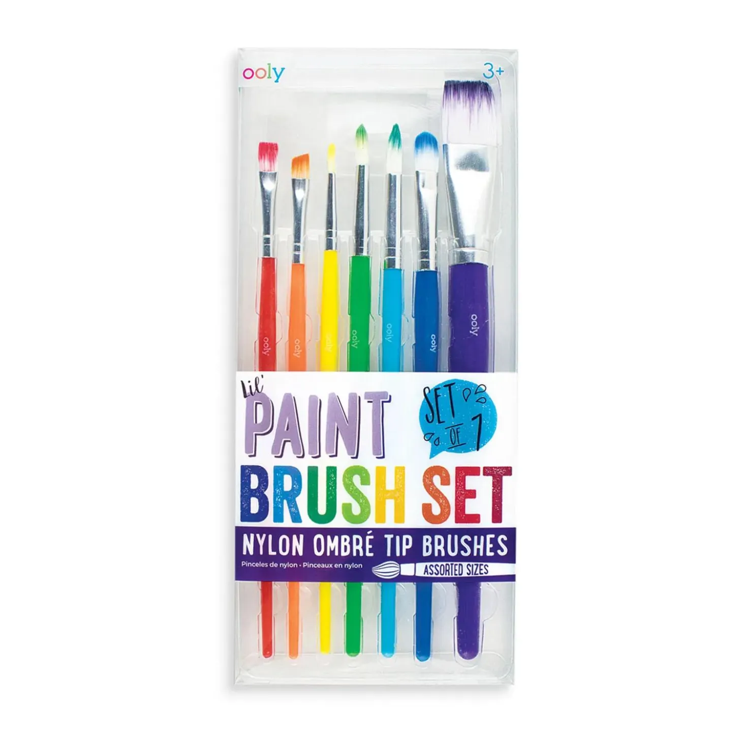 Ooly Lil' Paint Brush Set Of 7