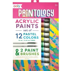 Ooly Paintology Acrylic Paint Set - Set of 12 Pastel Colors