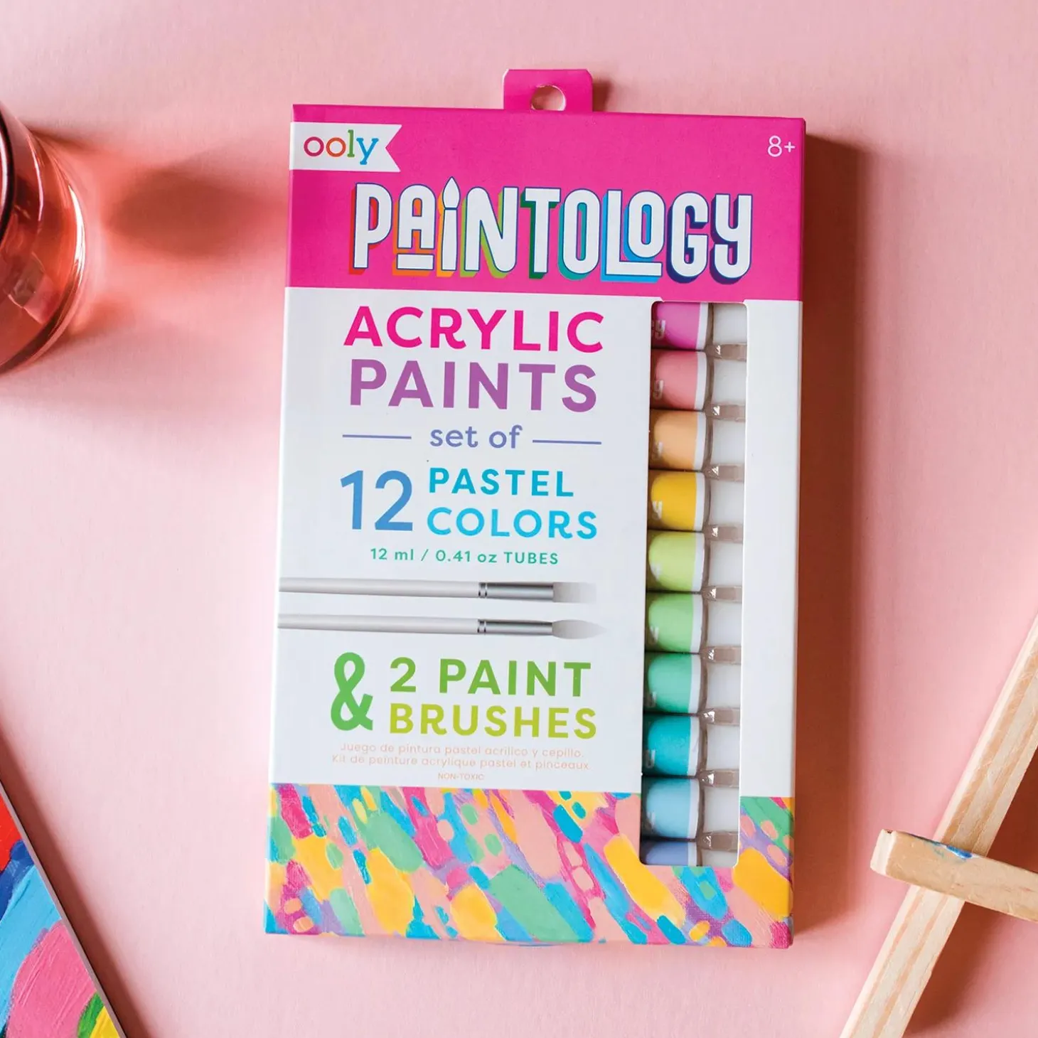 Ooly Paintology Acrylic Paint Set - Set of 12 Pastel Colors