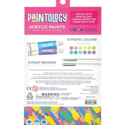 Ooly Paintology Acrylic Paint Set - Set of 12 Pastel Colors