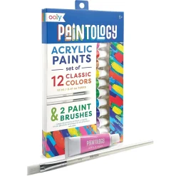 Ooly Paintology Acrylic Paint Set - Set of 12 Classic Colors