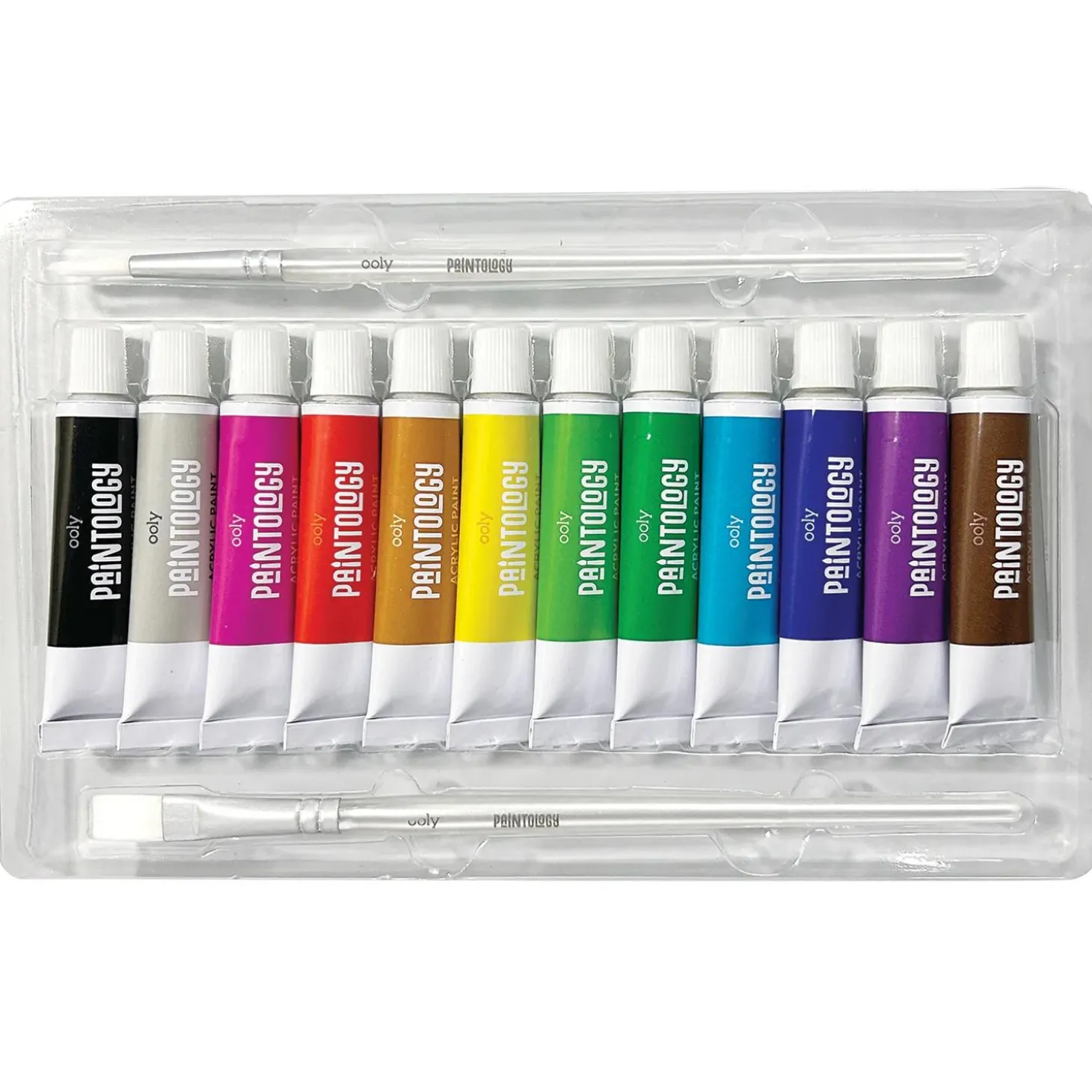 Ooly Paintology Acrylic Paint Set - Set of 12 Classic Colors