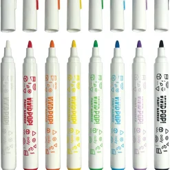 OOLY Vivid Pop! Water-Based Paint Markers – Classic Colors 8-Pack