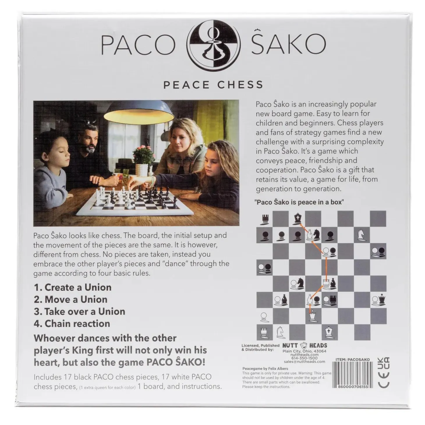 Paco Sako Peace Chess Game