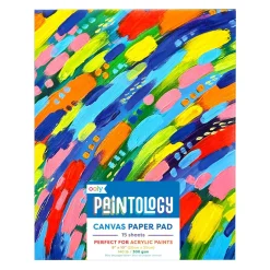 Paintology Canvas Paper Pad – 15 Heavy-Weight Canvas Sheets, 8″ × 10