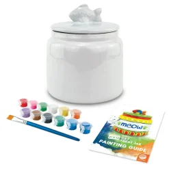 Paint Your Own Porcelain: Cat Treat Jar