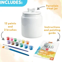 Paint Your Own Porcelain: Dog Treat Jar