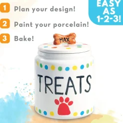 Paint Your Own Porcelain: Dog Treat Jar