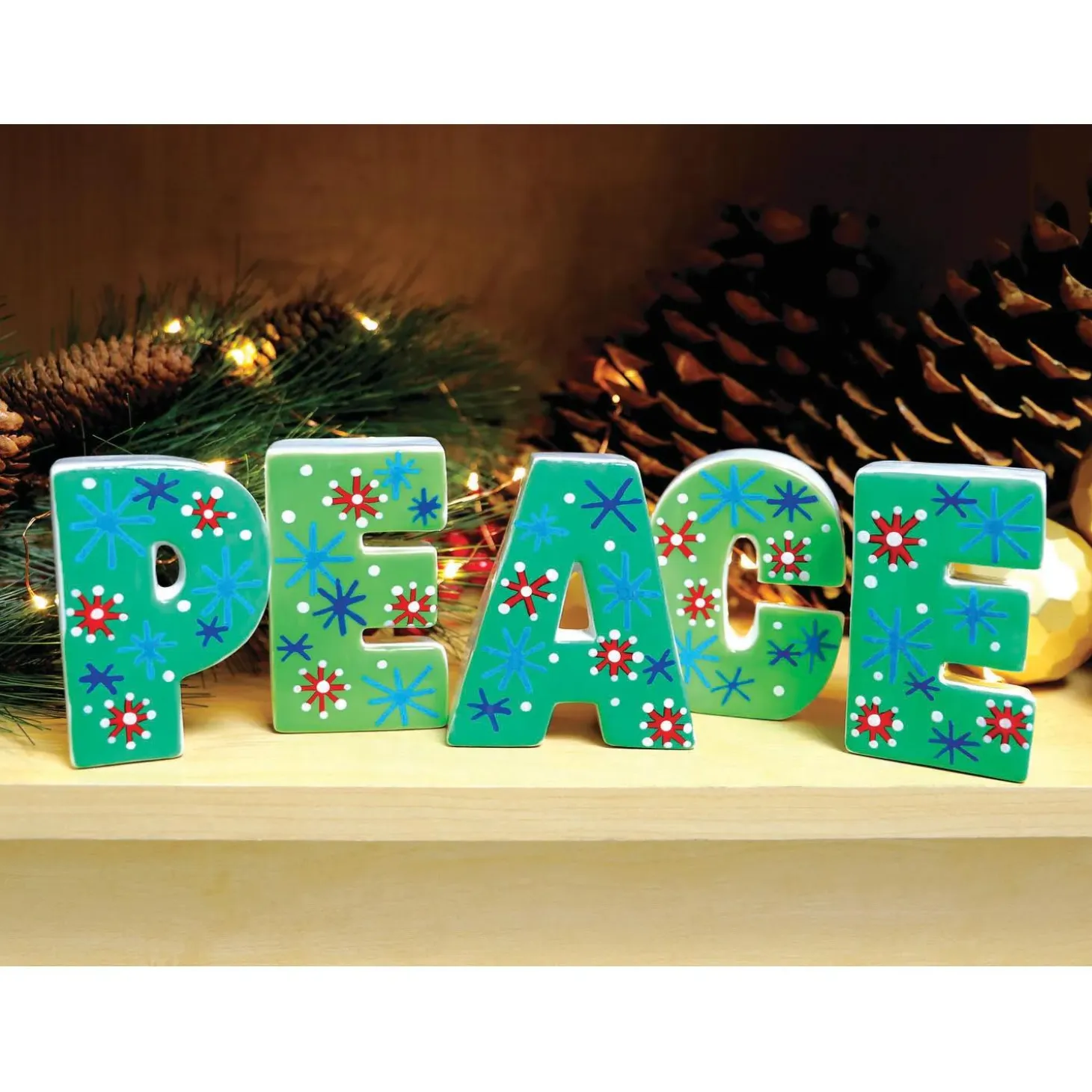 Paint Your Own Porcelain Letters: Peace