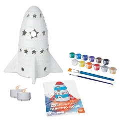 Paint Your Own Porcelain Light: Rocket