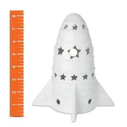 Paint Your Own Porcelain Light: Rocket
