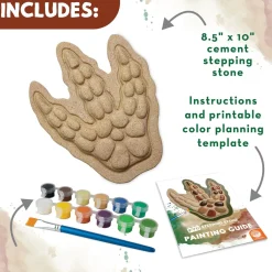 Paint Your Own Stepping Stone: Dinosaur Footprint