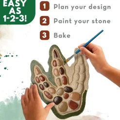 Paint Your Own Stepping Stone: Dinosaur Footprint