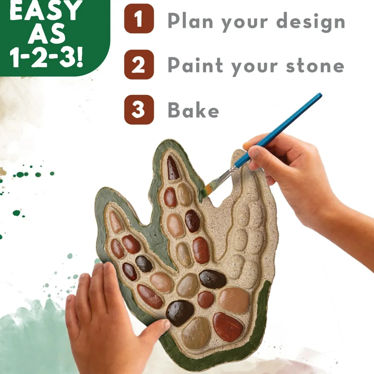 Paint Your Own Stepping Stone: Dinosaur Footprint