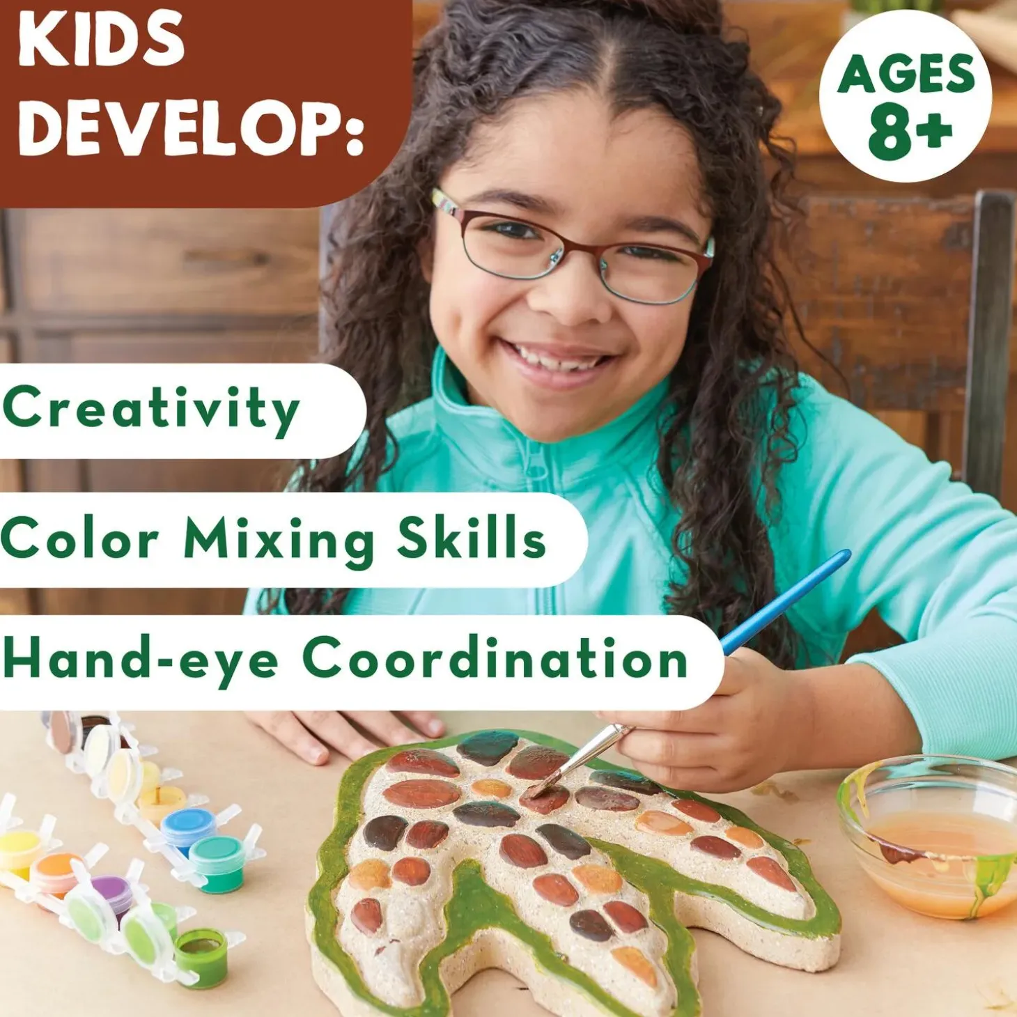 Paint Your Own Stepping Stone: Dinosaur Footprint