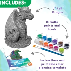 Paint Your Own Stone Dragon