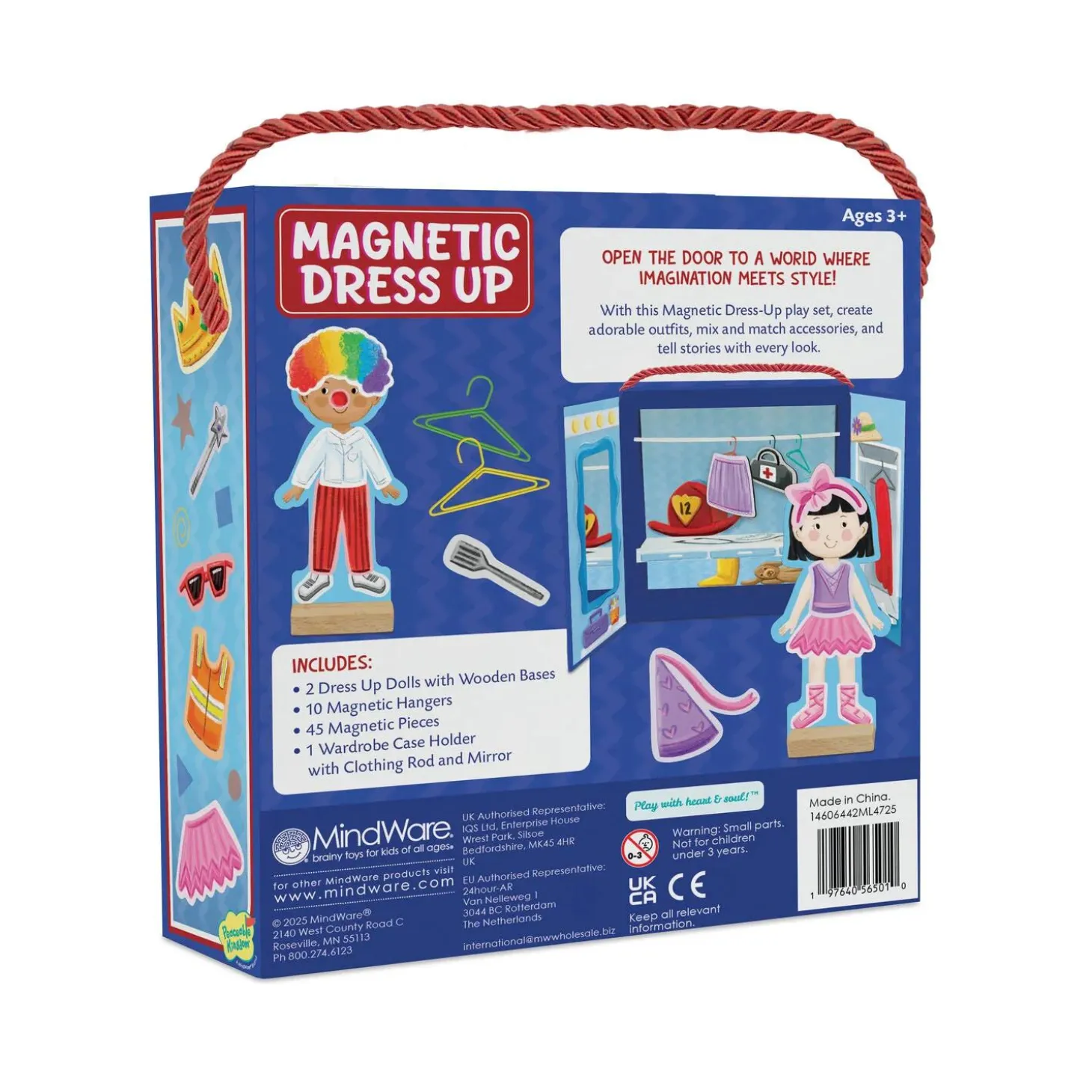 Peaceable Kingdom Magnetic Dress Up: Playful Pretend Playset
