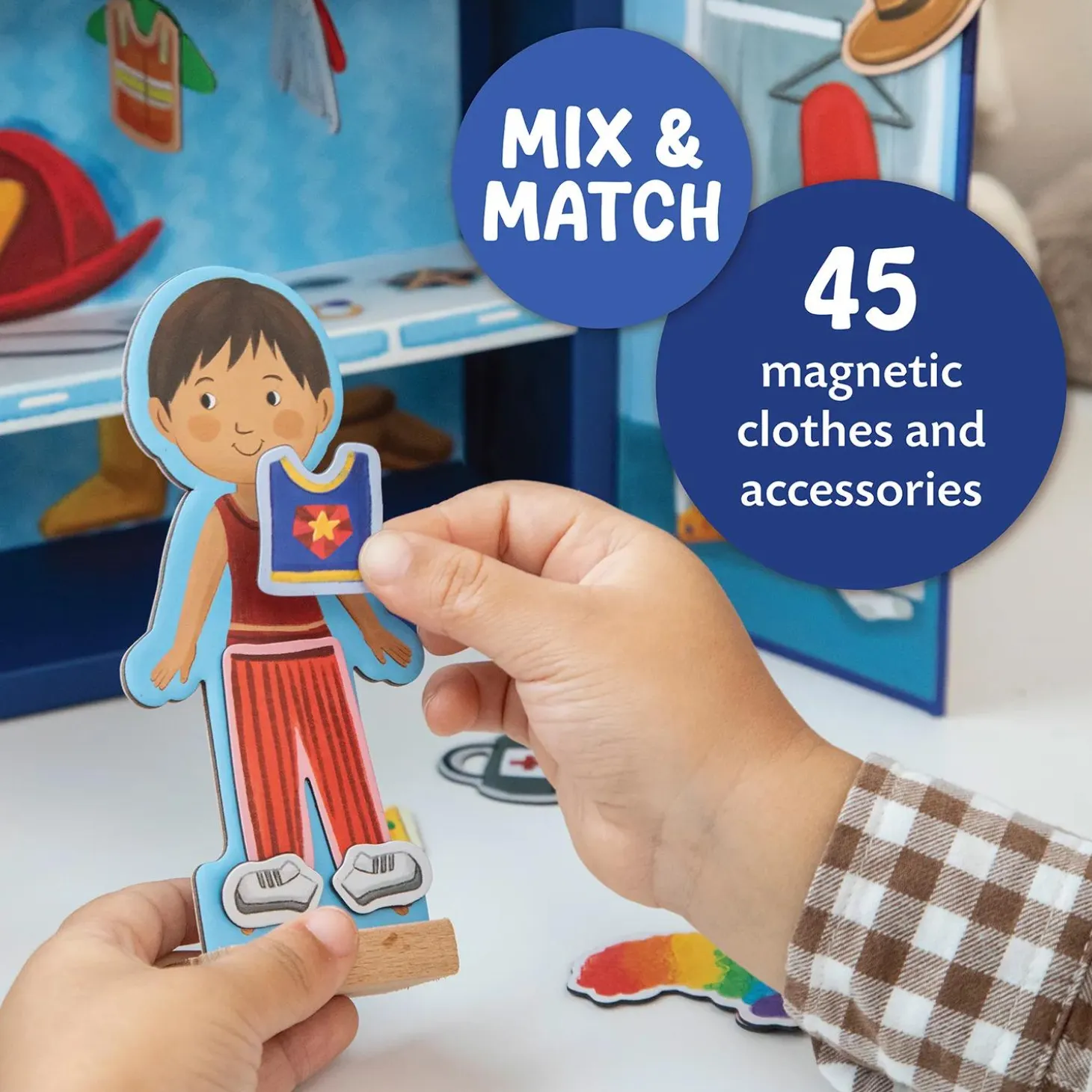 Peaceable Kingdom Magnetic Dress Up: Playful Pretend Playset