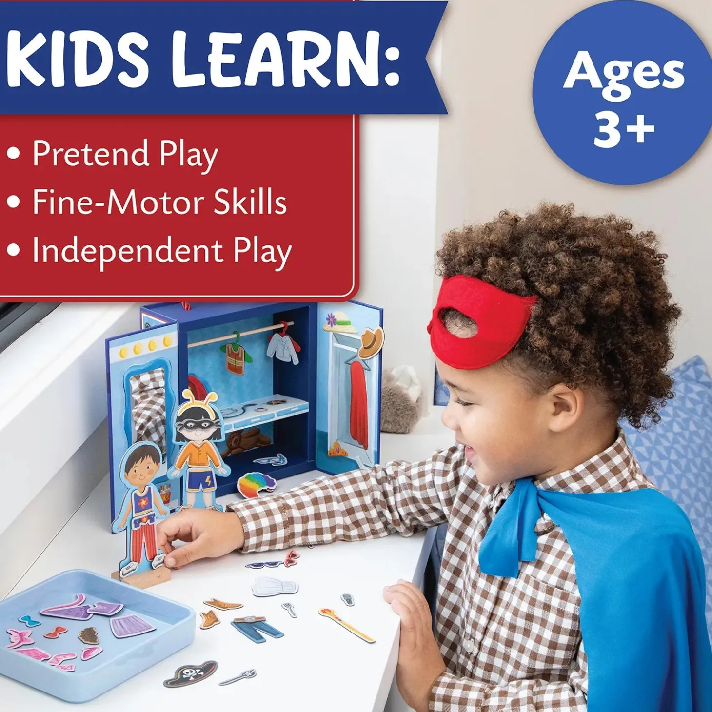 Peaceable Kingdom Magnetic Dress Up: Playful Pretend Playset