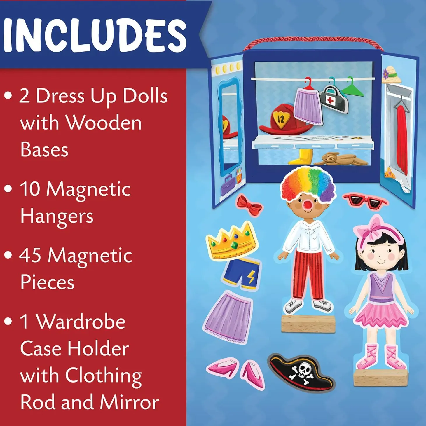 Peaceable Kingdom Magnetic Dress Up: Playful Pretend Playset