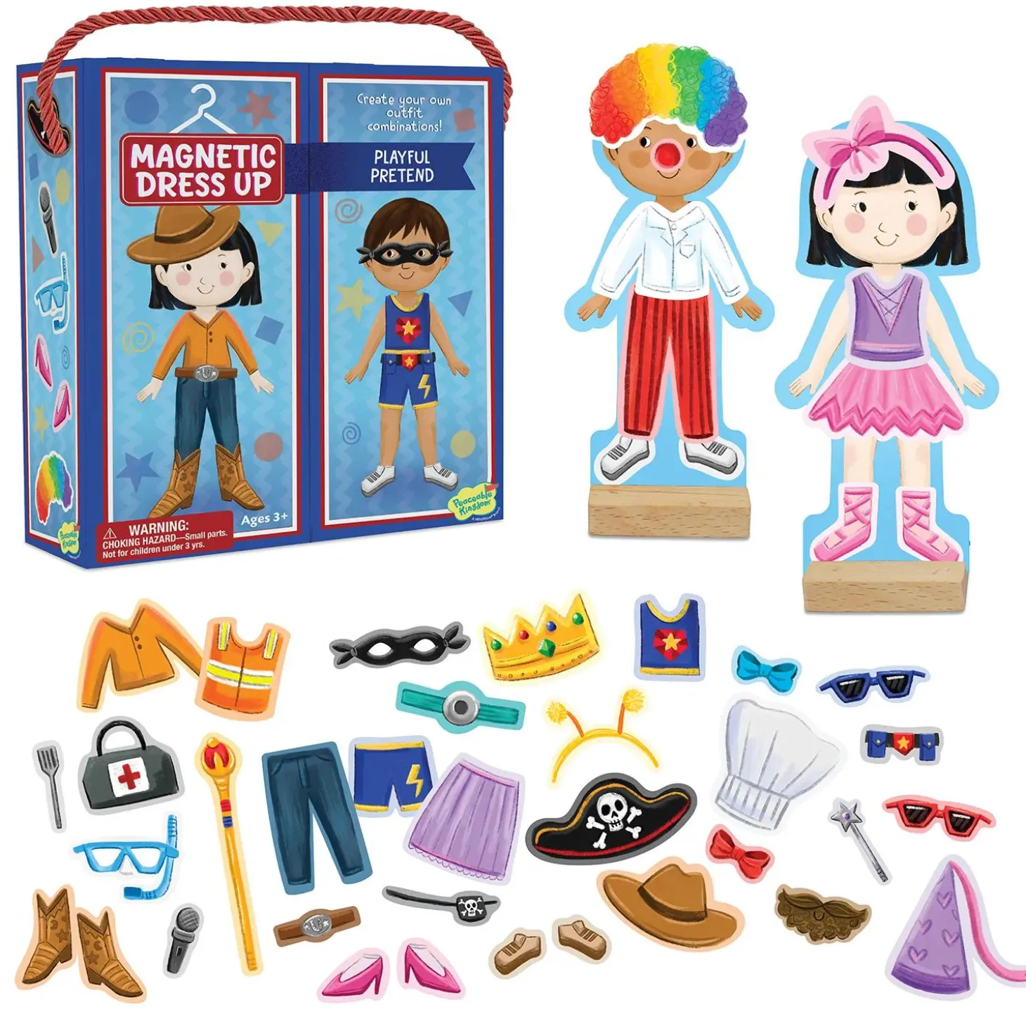 Peaceable Kingdom Magnetic Dress Up: Playful Pretend Playset