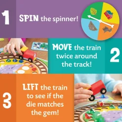 Peaceable Kingdom Round the Mountain Cooperative Train Game