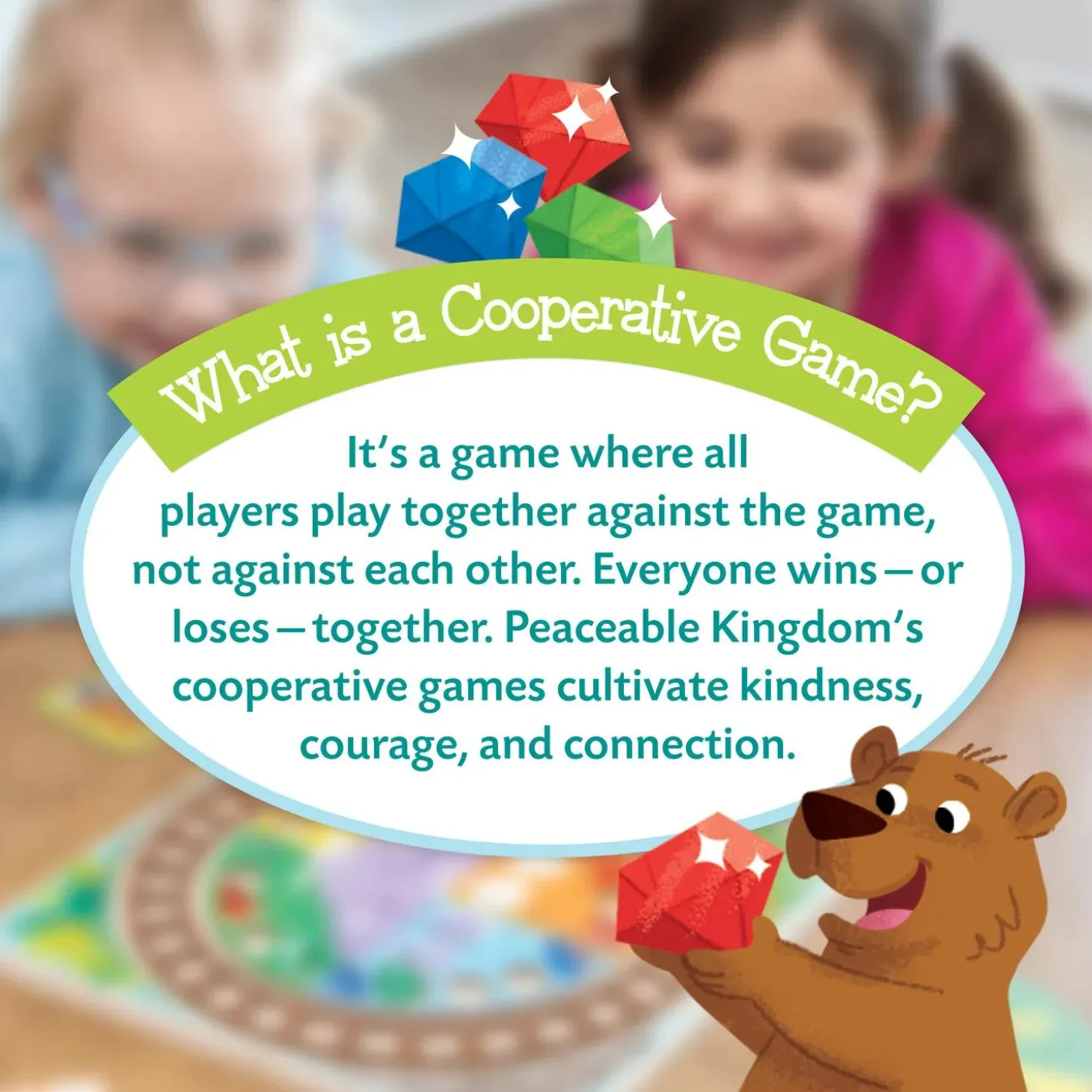 Peaceable Kingdom Round the Mountain Cooperative Train Game
