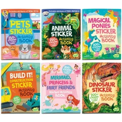 Peaceable Kingdom Sticker Activity Books: Set of 6