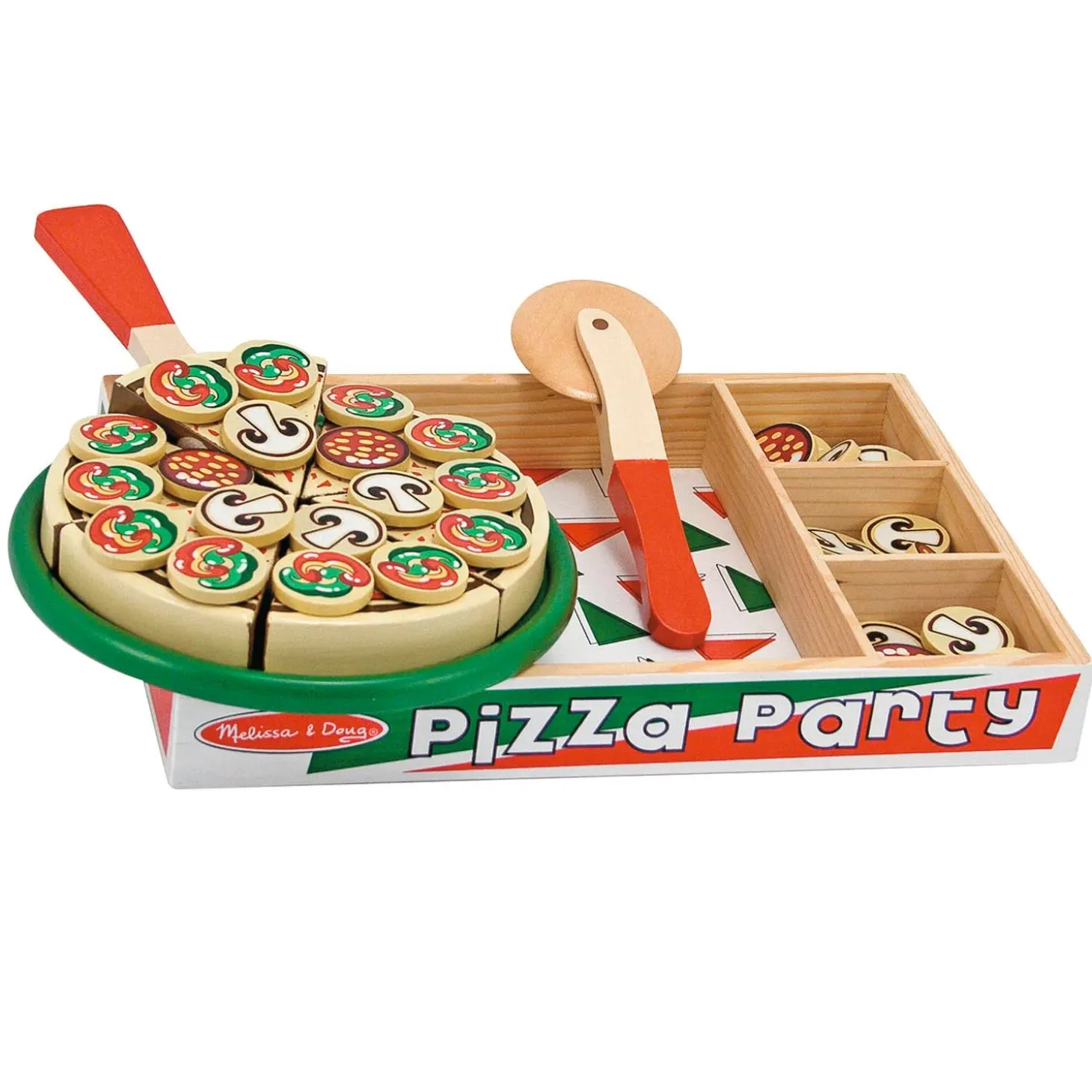 Pizza Party Wooden Play Food