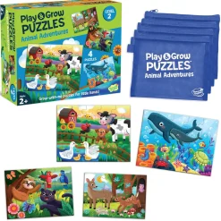 Play & Grow Puzzles: Animal Adventures – Level 2