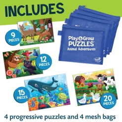 Play & Grow Puzzles: Animal Adventures – Level 2