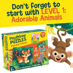 Play & Grow Puzzles: Animal Adventures – Level 2