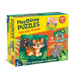 Play & Grow Toddler Puzzles: Adorable Animals – Level 1