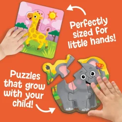 Play & Grow Toddler Puzzles: Adorable Animals – Level 1